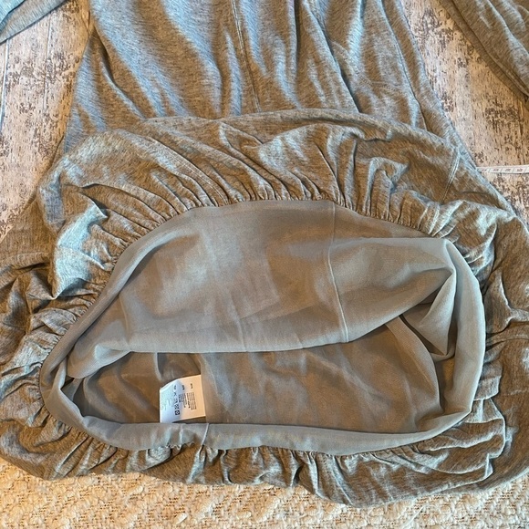 NEW w/TAGS DIESEL Turtleneck Bodycon Gray Visible Seams Balloon Bottom Dress XS - Picture 11 of 13